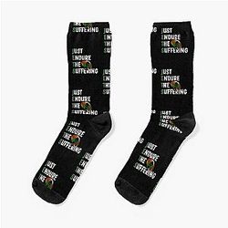 Just Endure The Suffering in NY Socks