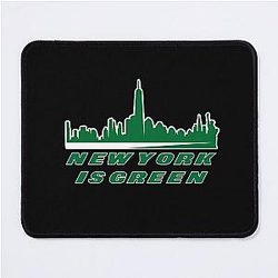 The Jets New York Green Skyline Mouse Pad
