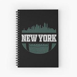 Retro Jets Football Fan Vintage New York City Spiral Notebook
