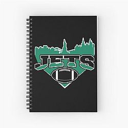 Jets Football Team Spiral Notebook