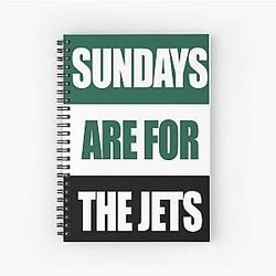 Sundays Are for the Jets Spiral Notebook