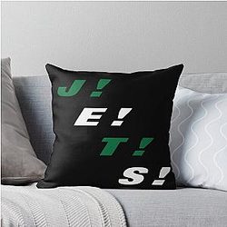 Jets Chant Throw Pillow