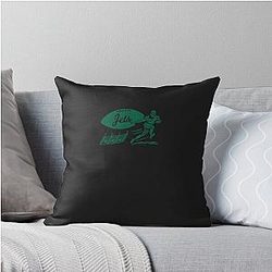 Vintage Football New York Jets Green Jets Wordmark Throw Pillow
