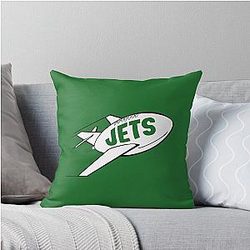 Jets Football Throw Pillow