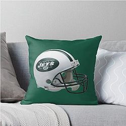 Helmet Jets Icon Throw Pillow