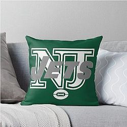 New Jersey Jets Throw Pillow