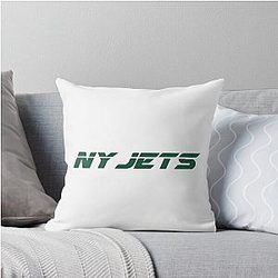 New York Jets Throw Pillow