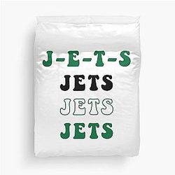 New York Jets Retro JETS Chant Duvet Cover