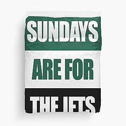Sundays For The Jets Duvet Cover