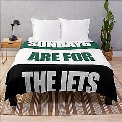 Sundays are for the Jets throw blanket