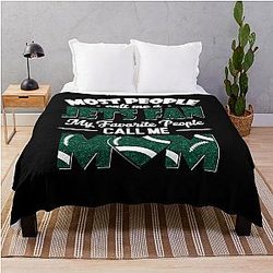Most People Call Me A Jets Fan My Favorite People Call Me Mom Throw Blanket