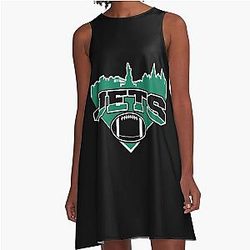 Jets Football Team A-Line Dress