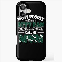 Most People Call Me a Jets Fan My Favorite People Call Me Mom iPhone Tough Case