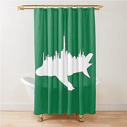 Jets New York Skyline Shower Curtain
