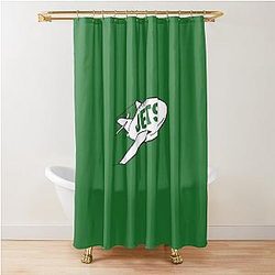 Jets Retro Football Shower Curtain