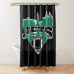 Jets Football Skyline Team Shower Curtain