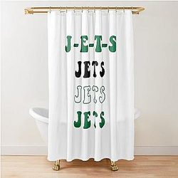 New York Jets Funky JETS Chant Shower Curtain
