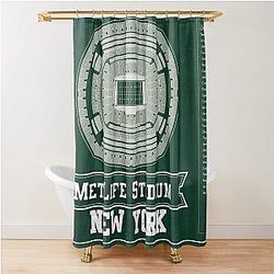 New York Jets MetLife Stadium Vintage Shower Curtain