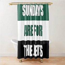 Sundays are for the Jets shower curtain