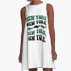 New York Jets Retro A-Line Dress