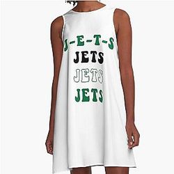New York Jets Funky Retro JETS Chant Dress