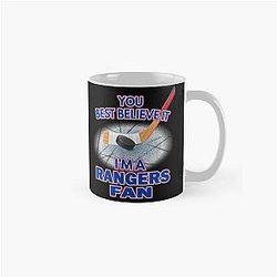 New York Rangers Fan Hockey Mug