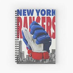 New York Rangers Graphic Spiral Notebook