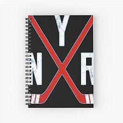 Original Six New York Rangers Blue Spiral Notebook