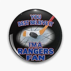 New York Rangers Fan Hockey Pin
