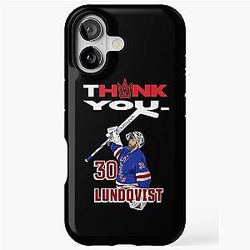 Henry Lundqvist New York Rangers Goalie Farewell iPhone Case