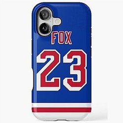 New York Rangers Adam Fox Home Jersey iPhone Tough Case