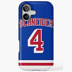 New York Rangers Braden Schneider Home Jersey iPhone Tough Case