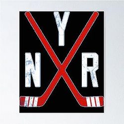 Original Six New York Rangers Blue Poster