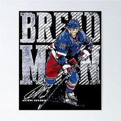 Bread Man Panarin Vintage New York Rangers Poster