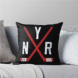 Original Six New York Rangers Blue Classic Throw Pillow