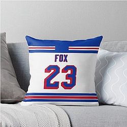New York Rangers Adam Fox Away Jersey Phone Case Throw Pillow