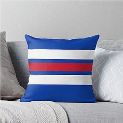 New York Rangers Retro Stripes Throw Pillow