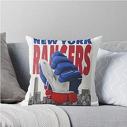 New York Rangers Graphic Throw Pillow