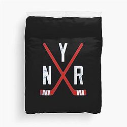 Original Six New York Rangers Classic T-Shirt Duvet Cover