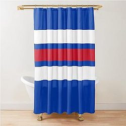 New York Rangers Retro Shower Curtain