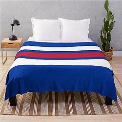 New York Rangers Retro Stripes Throw Blanket