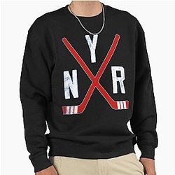 Original Six New York Rangers Blue Pullover Sweatshirt