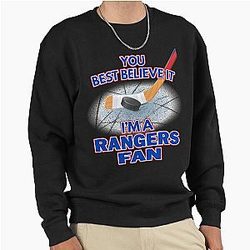 New York Rangers Fan Hockey Pullover Sweatshirt