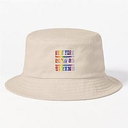 New York Sirens Pride Rainbow Vintage Logo Bucket Hat