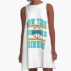 New York Sirens PWHL A-Line Dress