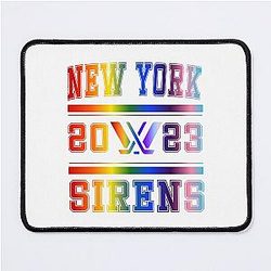 New York Siren's Pride Rainbow Vintage Logo Mouse Pad