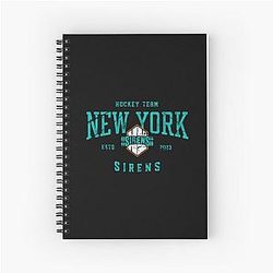 PWHL New York Sirens Women's Ice Hockey Spiral Notebook