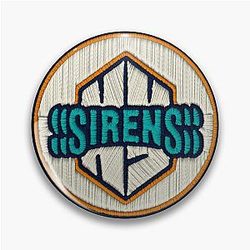 Embroidered New York Sirens professional women's ice hockey spirit talent Pin