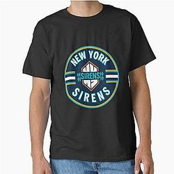 PWHL New York Sirens Women's Ice Hockey 2023 Pad Charge Classic T-Shirt