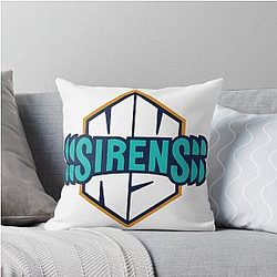 New York Sirens PWHL Logo Throw Pillow